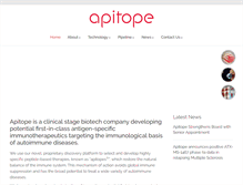 Tablet Screenshot of apitope.com